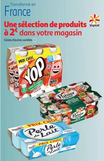 Découvrez la sélection Yoplait disponible dans votre magasin