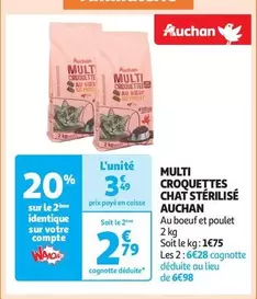 Auchan - Multi Croquettes Chat Stérilisé