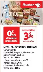 Auchan - Menu Pause Snack