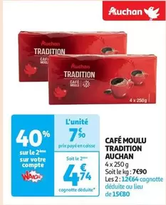 Auchan - Café Moulu Tradition