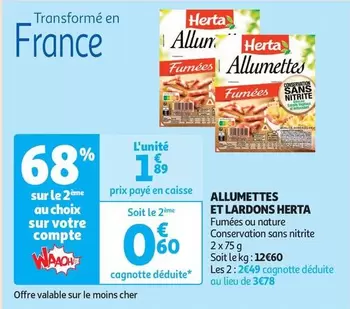 Herta - Allumettes Et Lardons