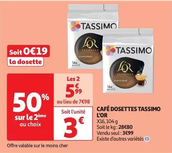 Tassimo - Café Dosettes L'Or 