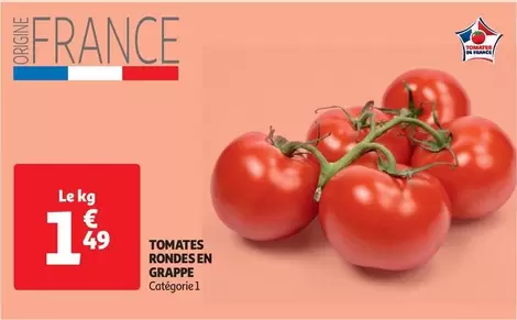 Tomates Rondes En Grappe