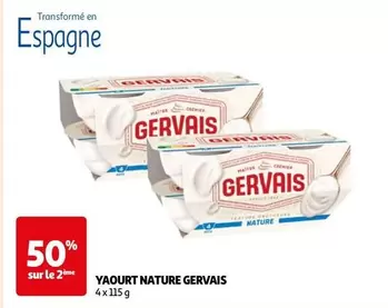 Gervais - Yaourt Nature offre sur Auchan Supermarché