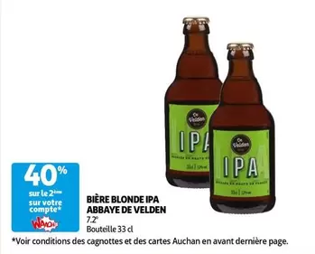 Auchan - Bière Blonde Ipa Abbaye De Velden