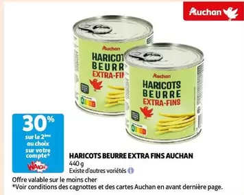 Auchan - Haricots Beurre Extra Fins