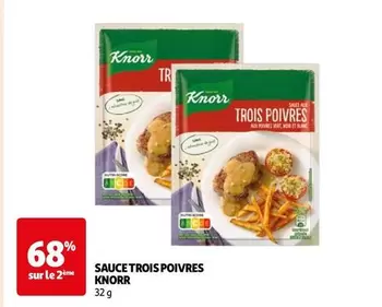 Knorr - Sauce Trois Poivres offre sur Auchan Hypermarché