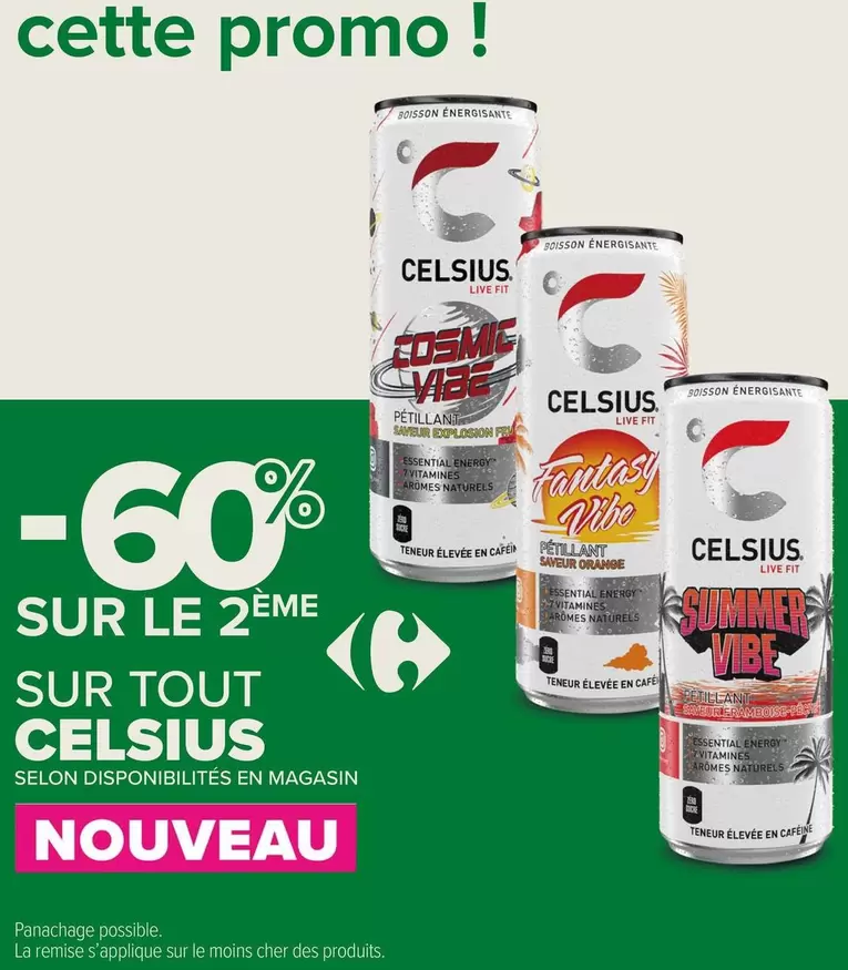 Promo - Tout Celsius offre sur Carrefour Express