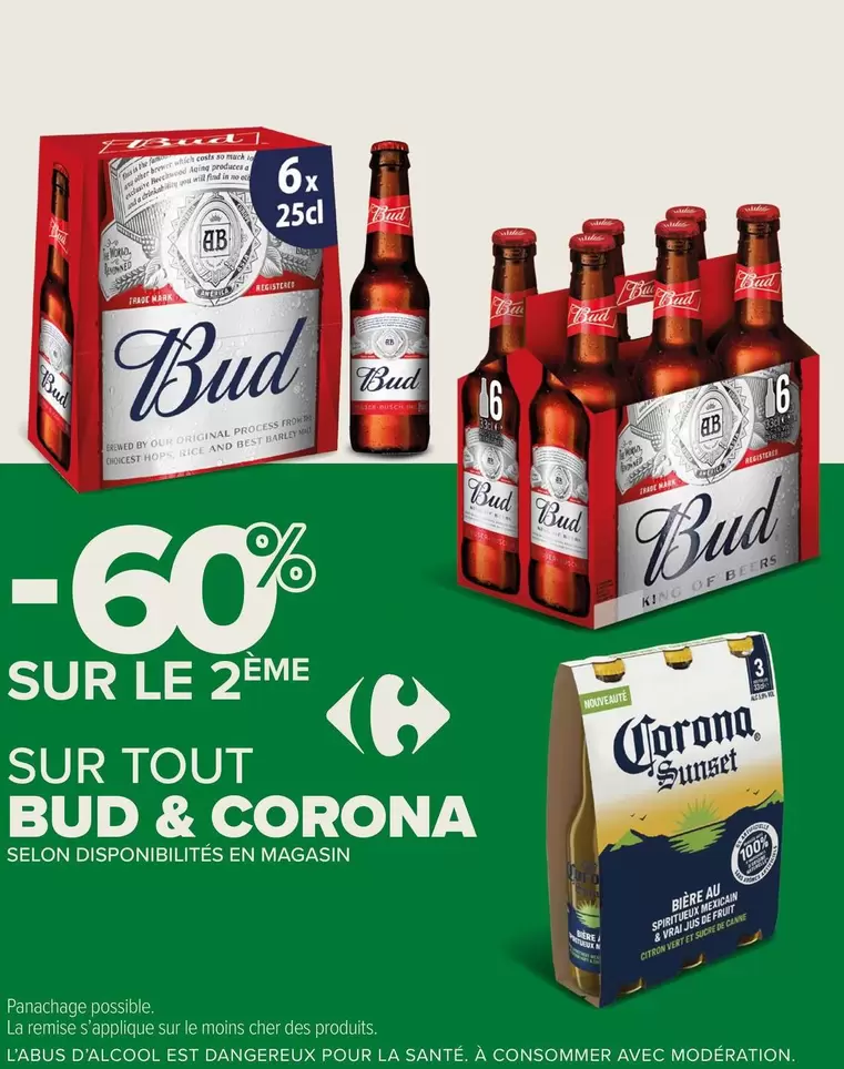 Corona - Sur Tout Bud & offre sur Carrefour Express