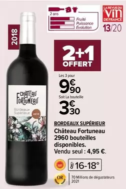 bordeaux superieur - château fortuneau