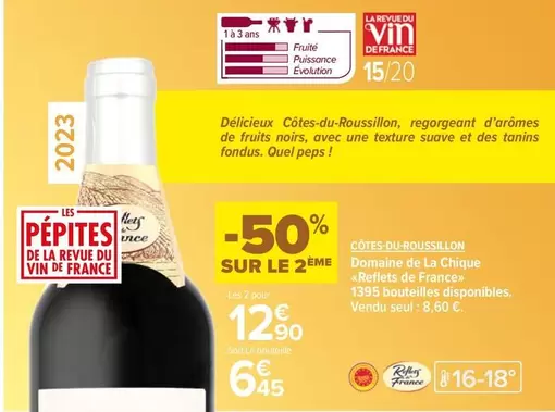 Reflets de France - Domaine De La Château - Côtes Du Roussillon : Un vin d'exception aux saveurs authentiques