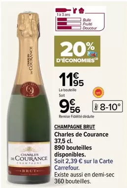 carrefour - champagne - brut charles de courance