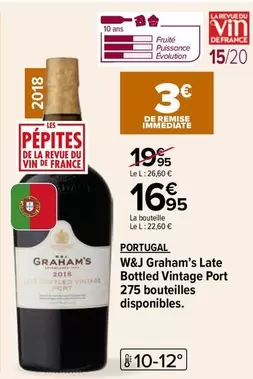 Portugal - W&J Graham's Late Bottled Vintage Port