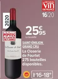 Saint-émilion Grand Cru - La Closerie De Fourtet