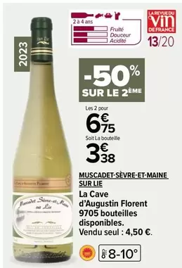 D'Augustin Florent Muscadet-Sèvre-et-Maine Sur Lie - La Cave d'Augustin Florent