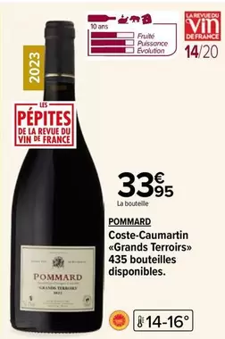 pommard - coste-caumartin grands terroirs