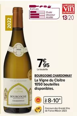 La Vigne du Cloitre - Bourgogne Chardonnay