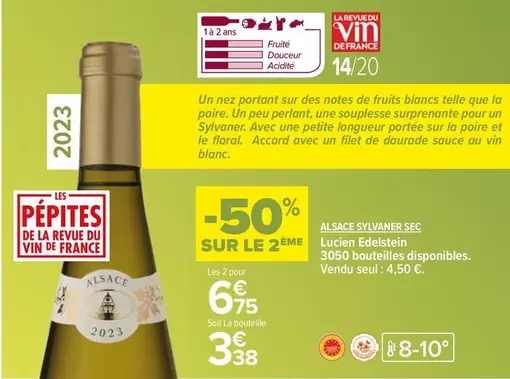 Alsace Sylvaner Sec