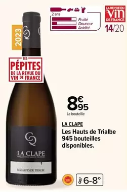 la clape - les hauts de trialbe