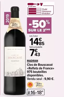 Madiran Clos de Bouscassé - Reflets de France : un vin d'exception aux caractéristiques uniques