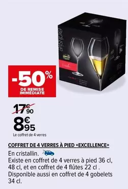 Excellence - Coffret De 4 Verres À Pied