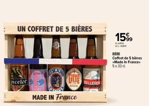 Bière - Coffret De 5 s Made In France