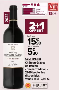 Carrefour - Château Graves de Rabidon 'Cuvée Tradition' : Qualité et Tradition en Promotion