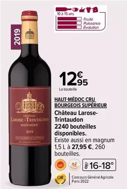 bourgeois haut-médoc cru supérieur - château larose-tintautumn : un vin d'exception à découvrir