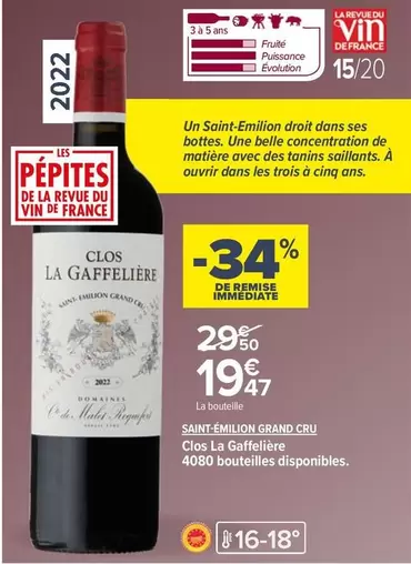 Château La Gaffelière - Clos La Gaffelière Saint-Émilion Grand Cru : Un vin d'exception au cœur des grands crus bordelais