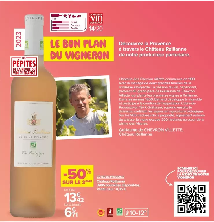 Château Reillanne - Côtes de Provence : Vin d'exception, promotion à ne pas manquer !