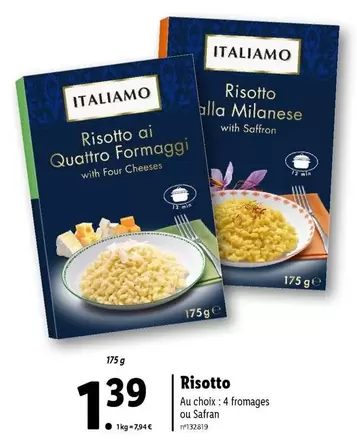 Italiamo - Risotto offre à 1,39€ sur Lidl