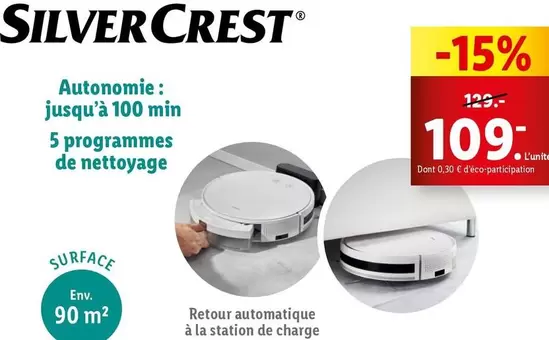 Silvercrest - Aspirateur Robot