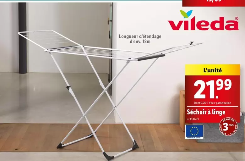 vileda - séchoir à linge 