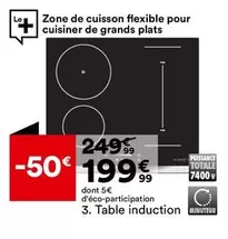 Table Induction offre à 199,99€ sur BUT