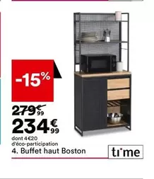 Buffet Haut Boston offre à 234,99€ sur BUT