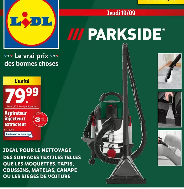 Parkside - Aspirateur Injecteur/Extracteur