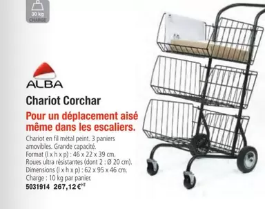 Alba - Chariot Corchar offre à 267,12€ sur Plein ciel