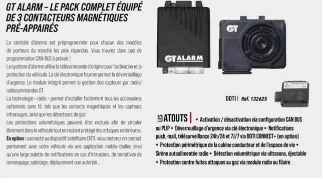 Gt Alarm - Le Pack Complet Equipe De 3 Confacteurs Magnettiques Pre Appaires offre sur Narbonne accessoires