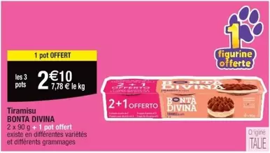 Bonta Divina - Tiramisu offre à 2,1€ sur Cora