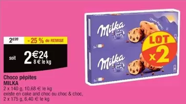 Milka - Choco Pépites offre à 2,24€ sur Cora