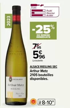 arthur metz - alsace riesling sec