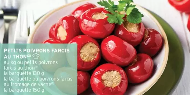 Petits Poivrons Farcis Au Thon offre sur Intermarché