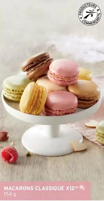 Macarons Classique X12" offre sur Intermarché