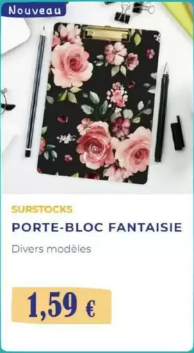 Porte-bloc Fantaisie offre à 1,59€ sur Noz