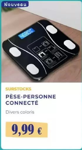 Pêse-personne Connecté offre à 9,99€ sur Noz