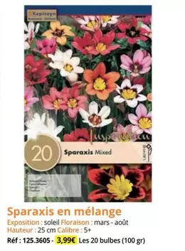 Sparaxis En Mélange offre à 3,99€ sur Magellan