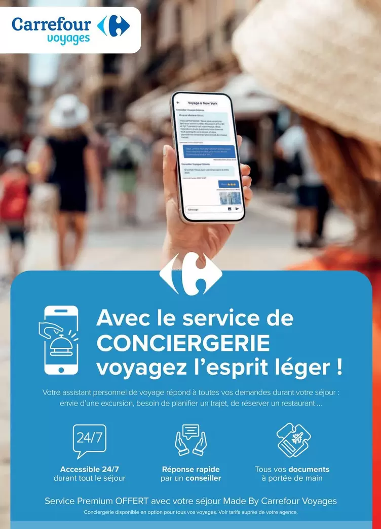 Carrefour - Avec Le Service De Conciergerie Voyagez L'esprit Léger offre sur Carrefour Express