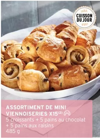 Assortiment De Mini Viennoiseries X15 offre sur Intermarché Express