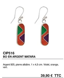 Cip516 Bo En Argent Matara offre à 39,9€ sur Artisans du Monde