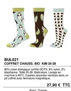 Coffret Chauss. Bio Kim 35-38 offre à 27,9€ sur Artisans du Monde